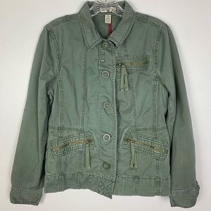 Caribbean Joe Utility Jacket Green M D7